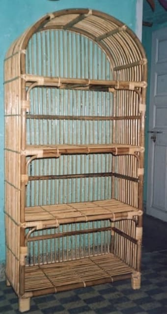 Cane Arch Rack - Decorative Storage Furniture Chennai