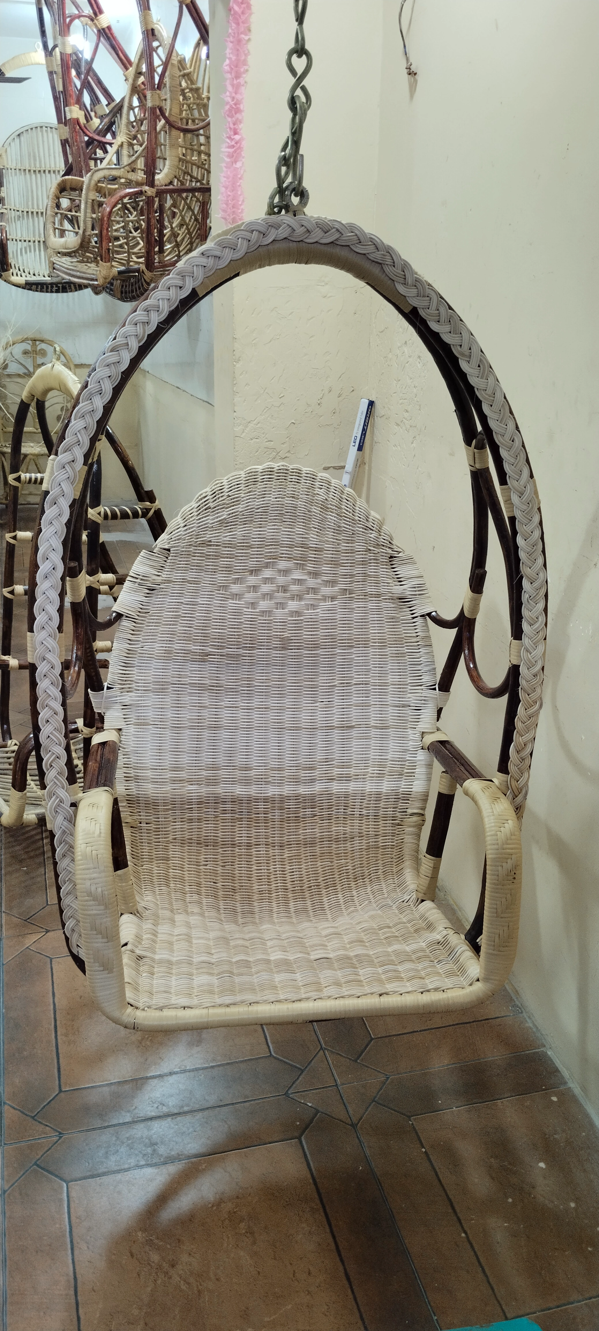 Oval Cane Swing - Unique Swing Design Chennai